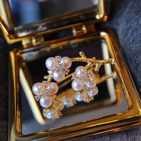 Freshwater Pearls Blossom Brooch - House Of Pearls